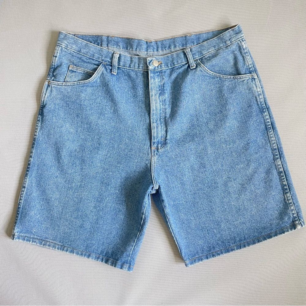 Vintage Light Wash Wrangler Denim Jorts Jean Shorts in Perfect Condition Mens 40